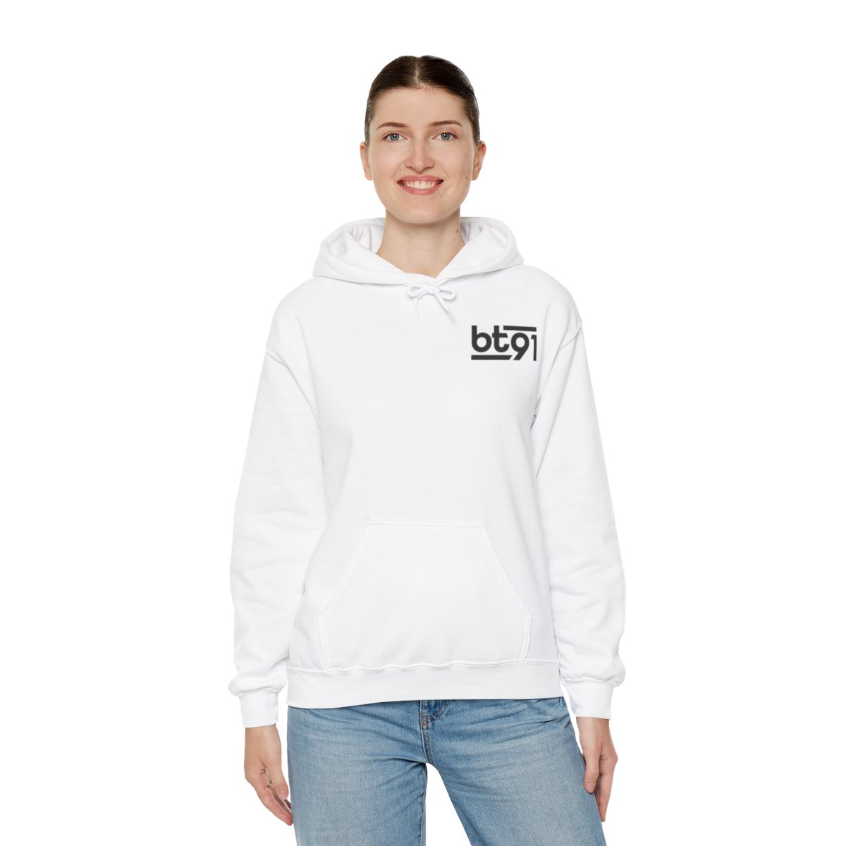 BT91 Logo (Black) Hoodie - Image 8