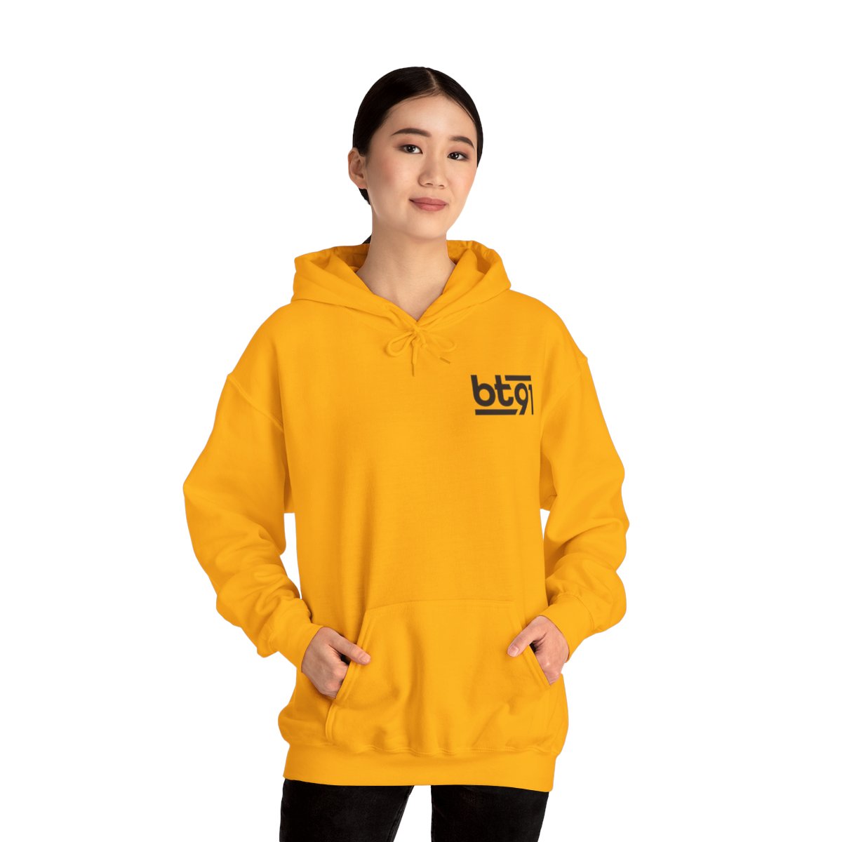 BT91 Logo (Black) Hoodie - Image 19