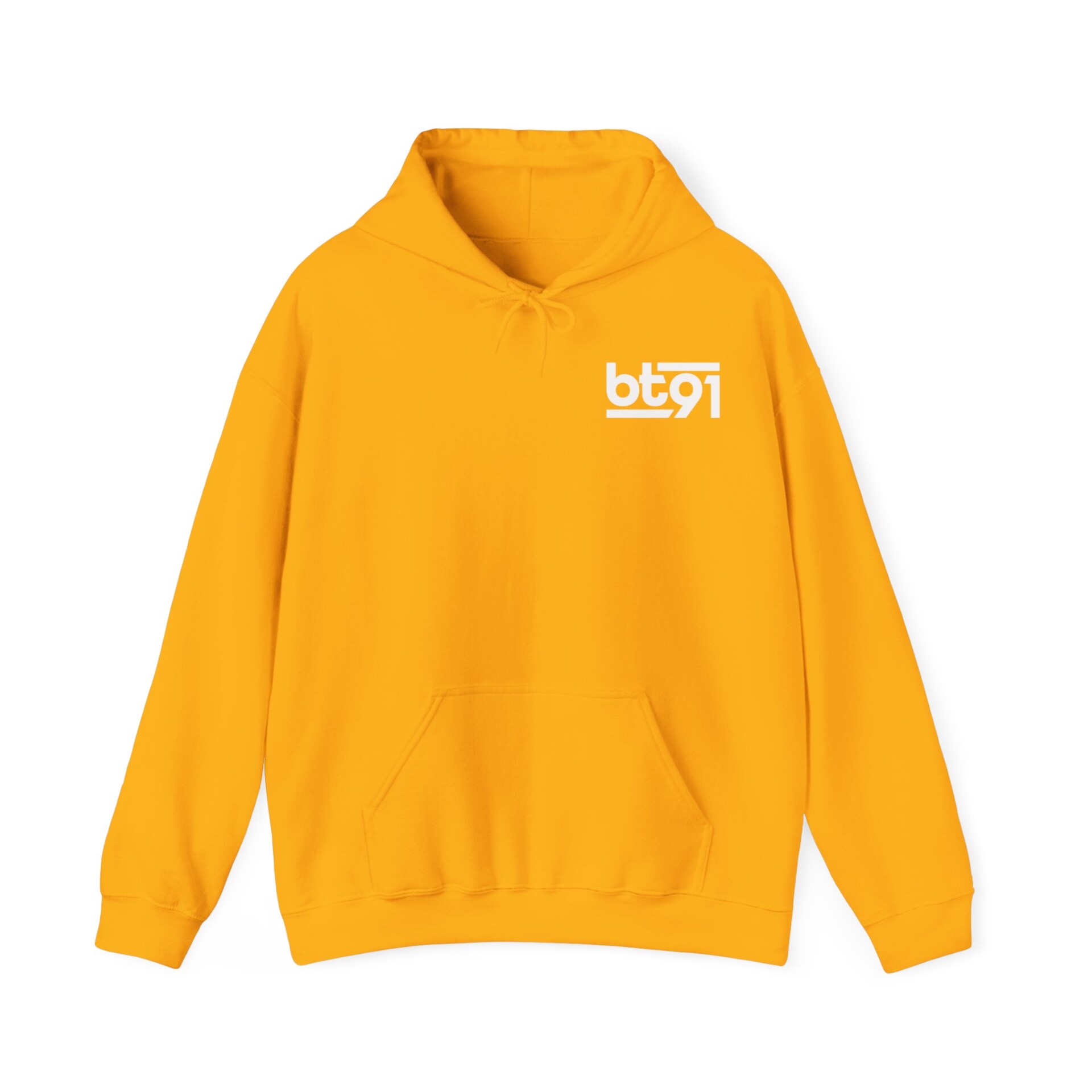 BT91 Logo (White) Hoodie - Image 9