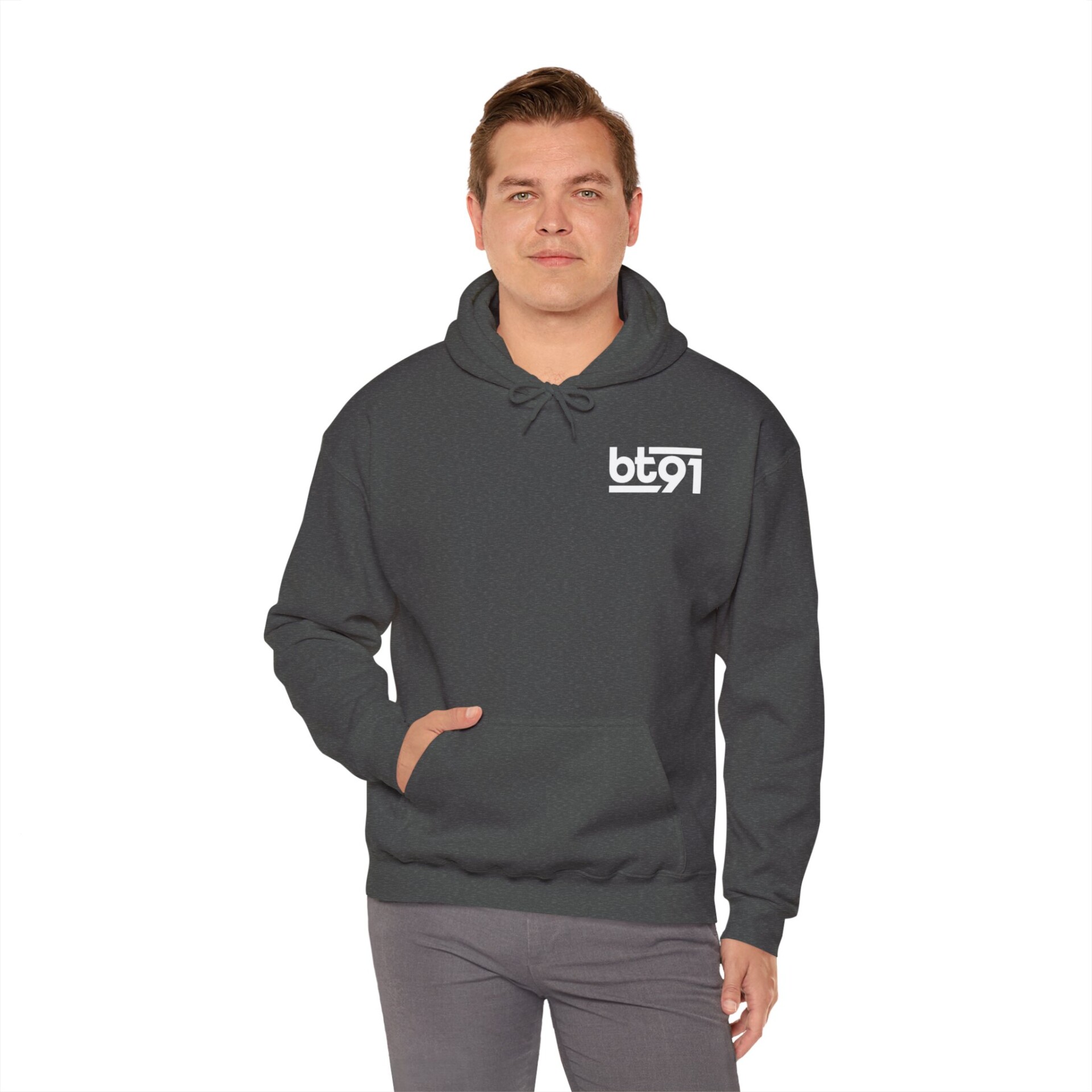 BT91 Logo (White) Hoodie - Image 29
