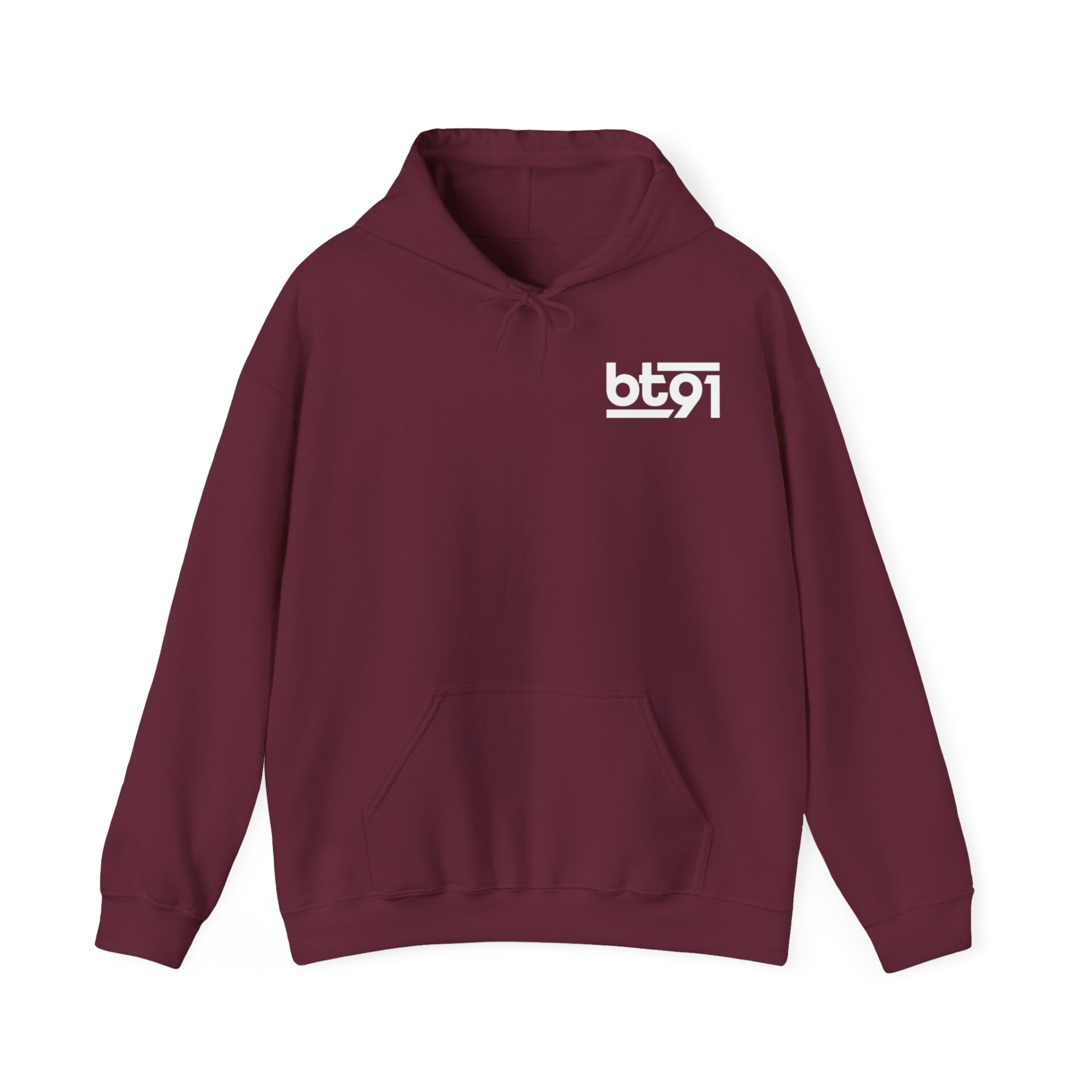 BT91 Logo (White) Hoodie - Image 17