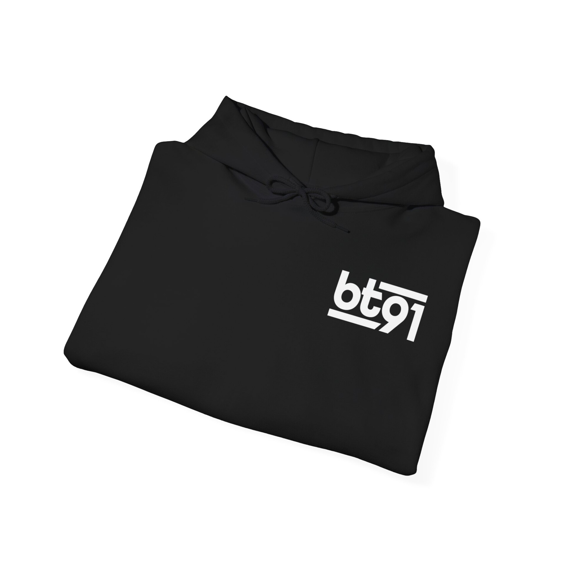 BT91 Logo (White) Hoodie - Image 4