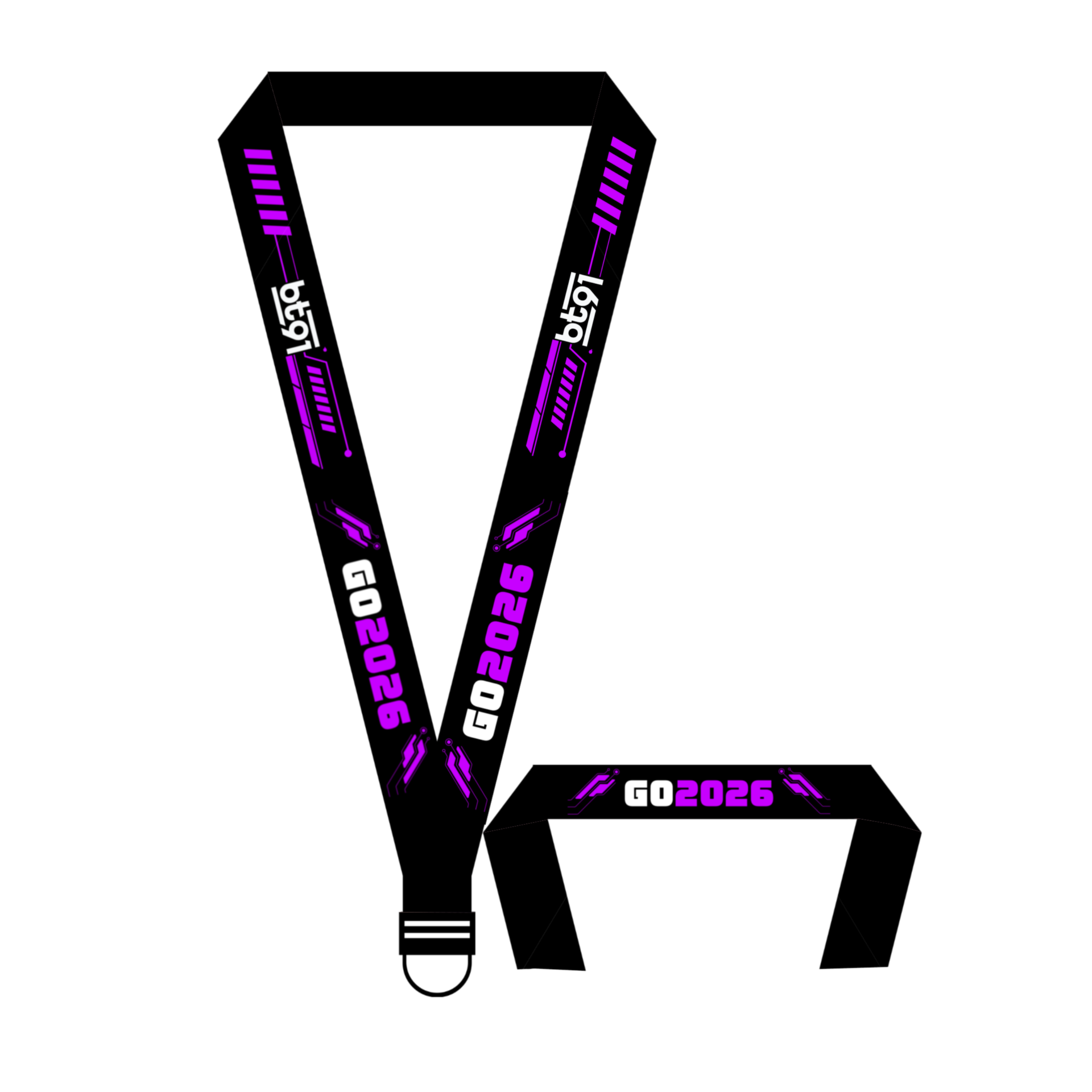 GO2026 matching lanyard